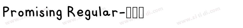 Promising Regular字体转换